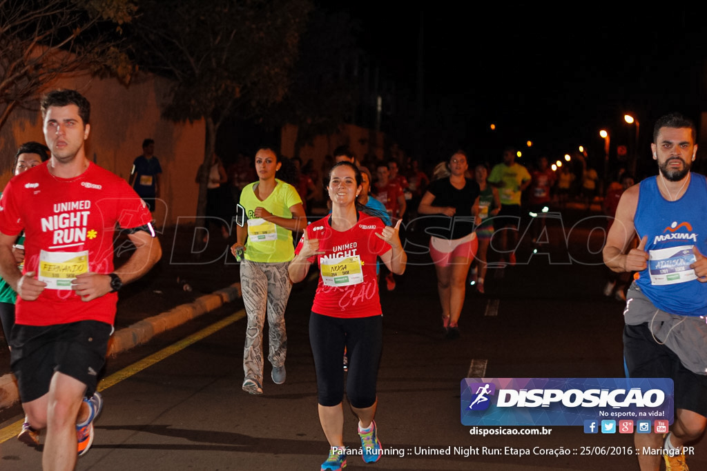 Unimed Night Run: Etapa Coração :: Paraná Running 2016