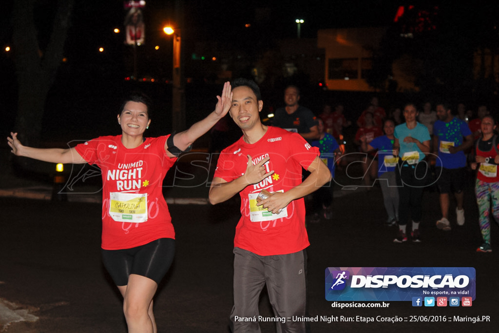 Unimed Night Run: Etapa Coração :: Paraná Running 2016