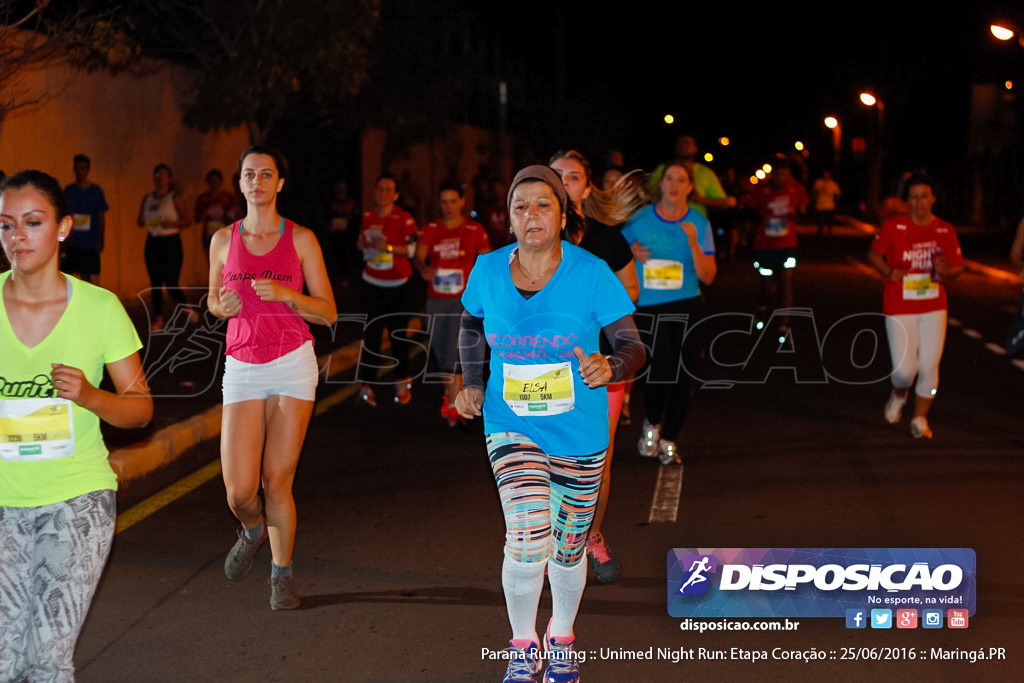 Unimed Night Run: Etapa Coração :: Paraná Running 2016