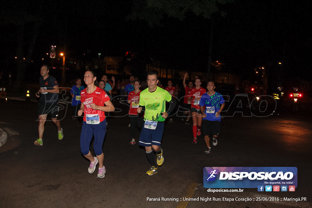 Unimed Night Run: Etapa Coração :: Paraná Running 2016