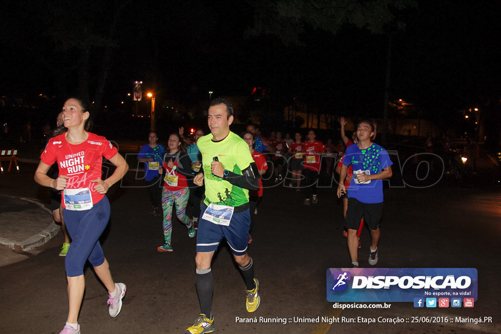 Unimed Night Run: Etapa Coração :: Paraná Running 2016