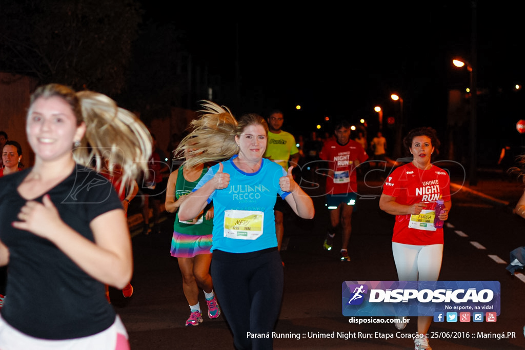 Unimed Night Run: Etapa Coração :: Paraná Running 2016