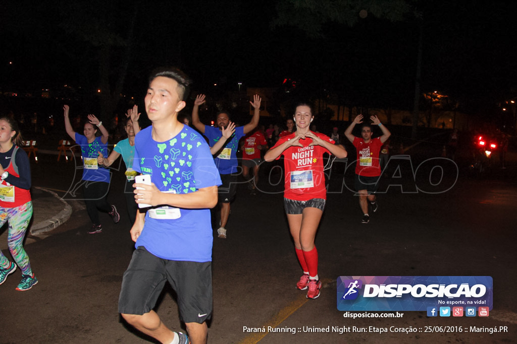 Unimed Night Run: Etapa Coração :: Paraná Running 2016