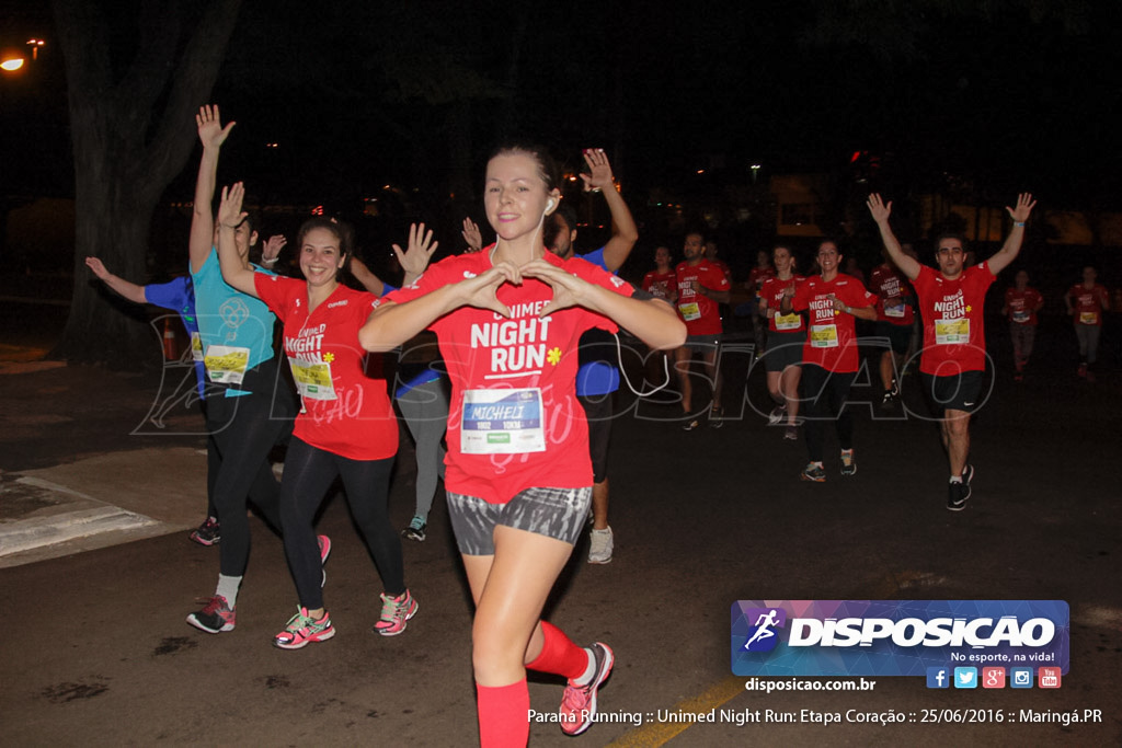 Unimed Night Run: Etapa Coração :: Paraná Running 2016