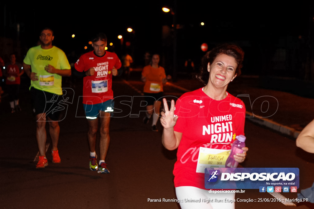 Unimed Night Run: Etapa Coração :: Paraná Running 2016