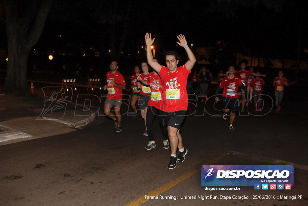 Unimed Night Run: Etapa Coração :: Paraná Running 2016