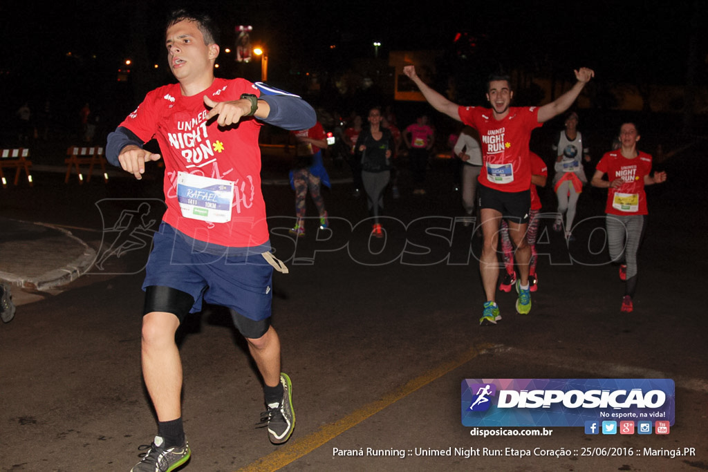 Unimed Night Run: Etapa Coração :: Paraná Running 2016