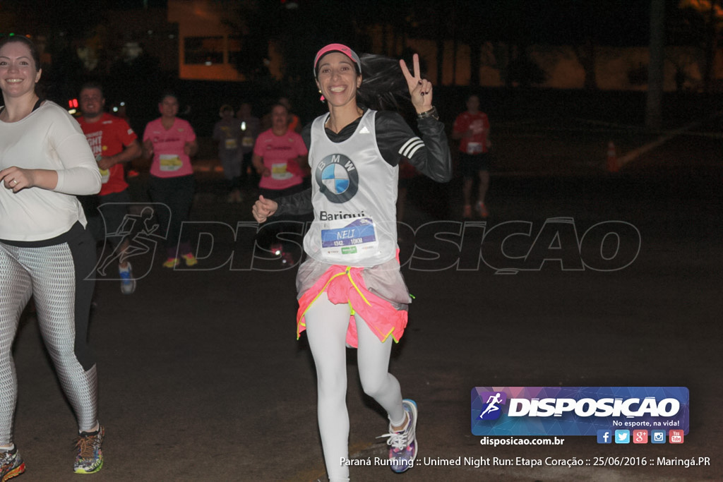 Unimed Night Run: Etapa Coração :: Paraná Running 2016