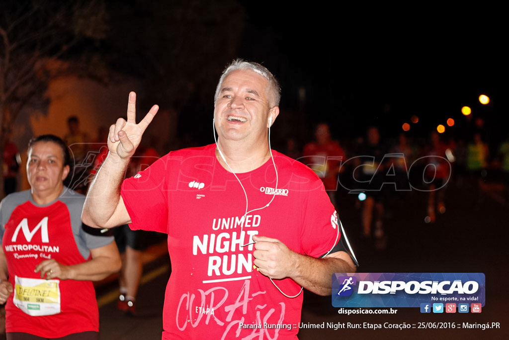 Unimed Night Run: Etapa Coração :: Paraná Running 2016