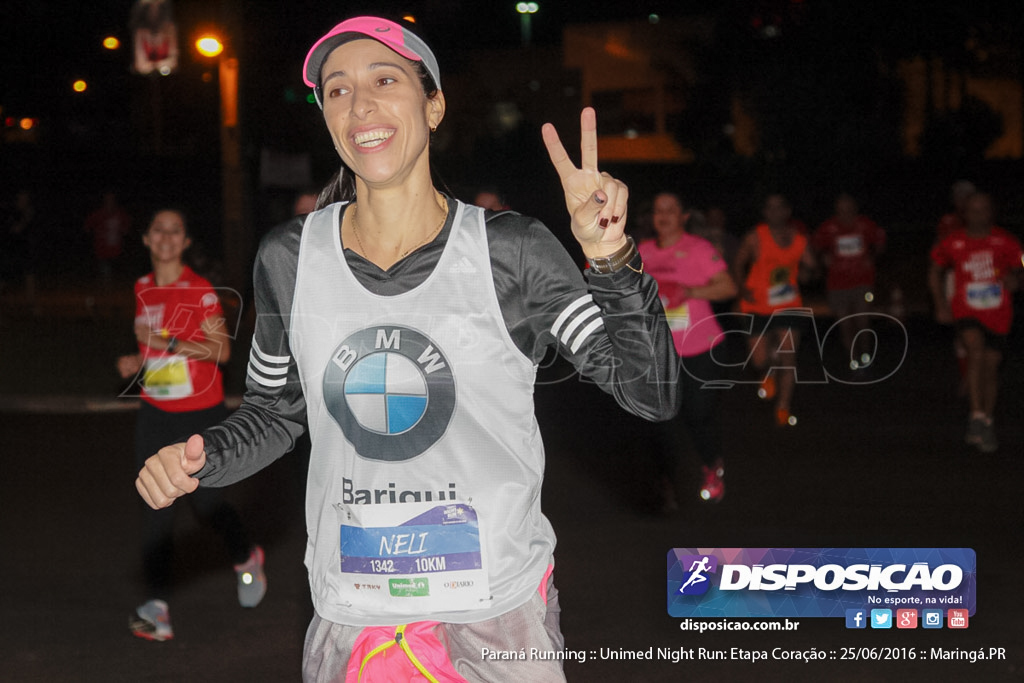 Unimed Night Run: Etapa Coração :: Paraná Running 2016