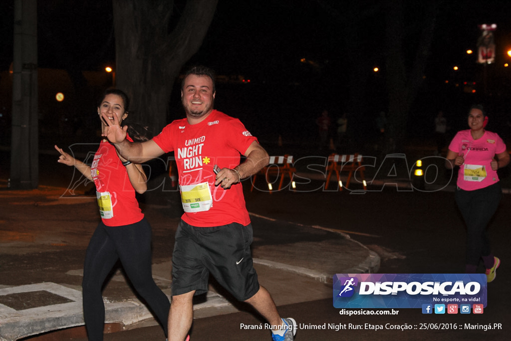 Unimed Night Run: Etapa Coração :: Paraná Running 2016