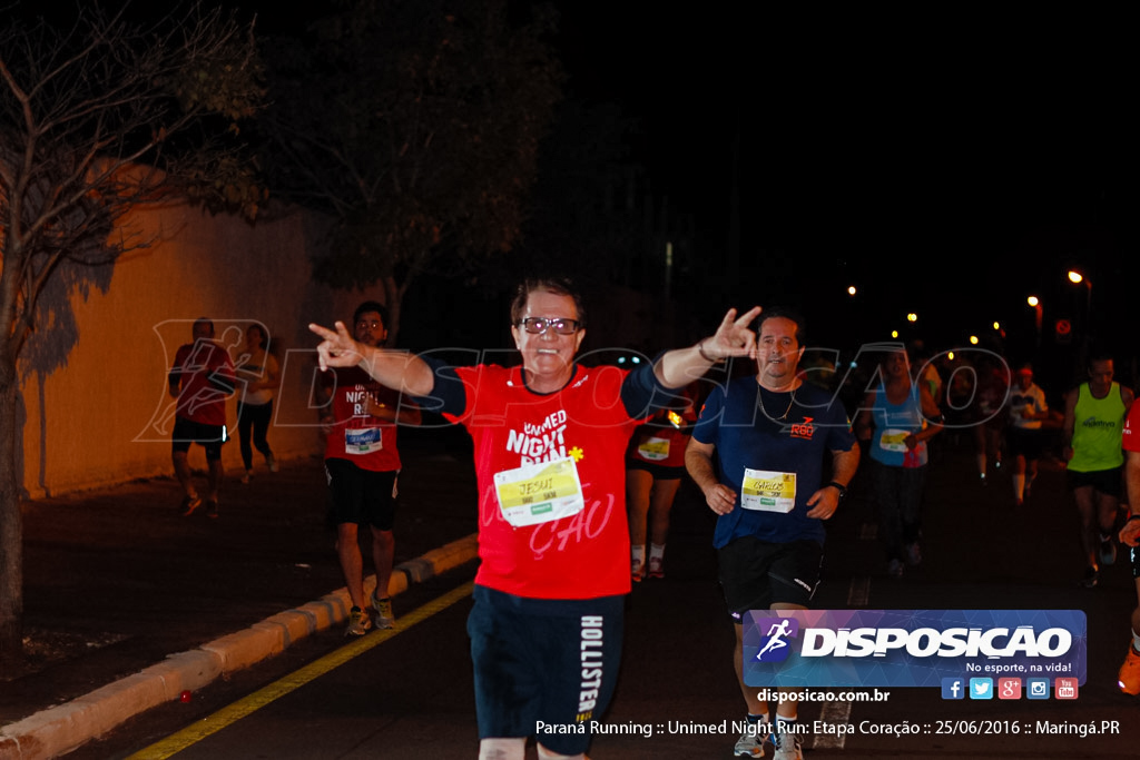 Unimed Night Run: Etapa Coração :: Paraná Running 2016