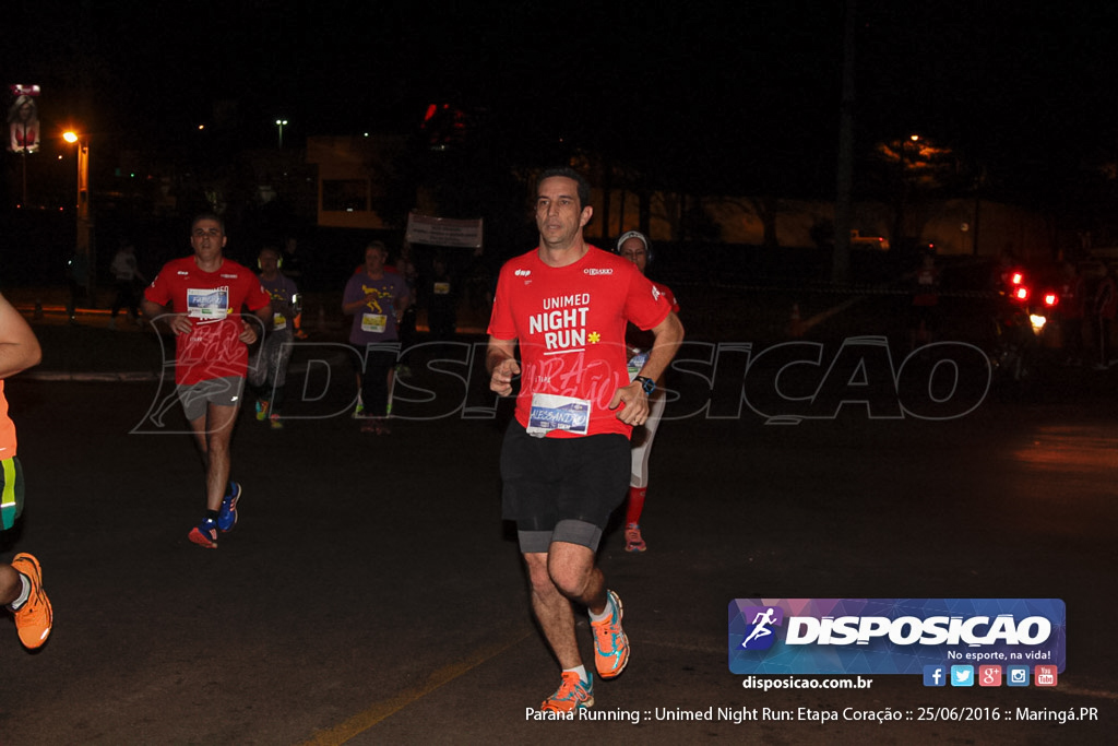 Unimed Night Run: Etapa Coração :: Paraná Running 2016