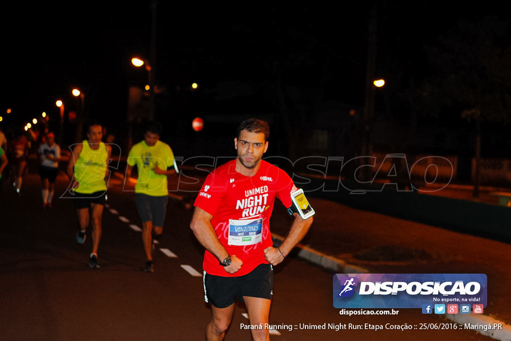 Unimed Night Run: Etapa Coração :: Paraná Running 2016