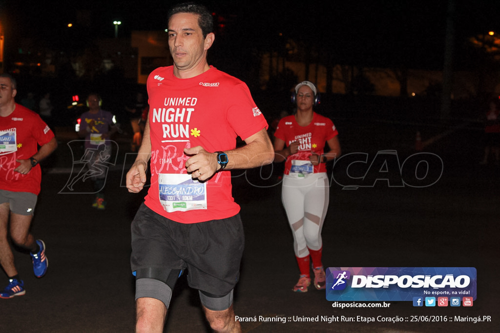 Unimed Night Run: Etapa Coração :: Paraná Running 2016