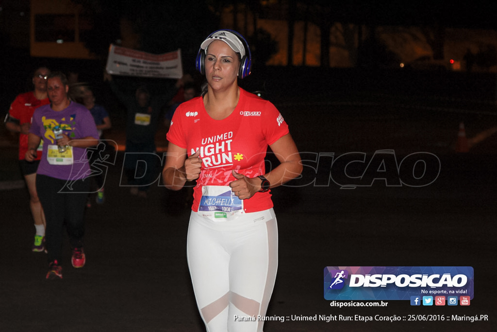 Unimed Night Run: Etapa Coração :: Paraná Running 2016