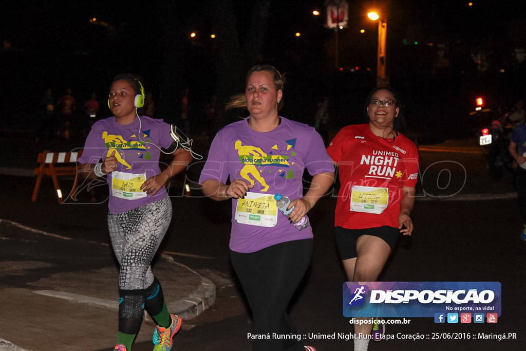 Unimed Night Run: Etapa Coração :: Paraná Running 2016