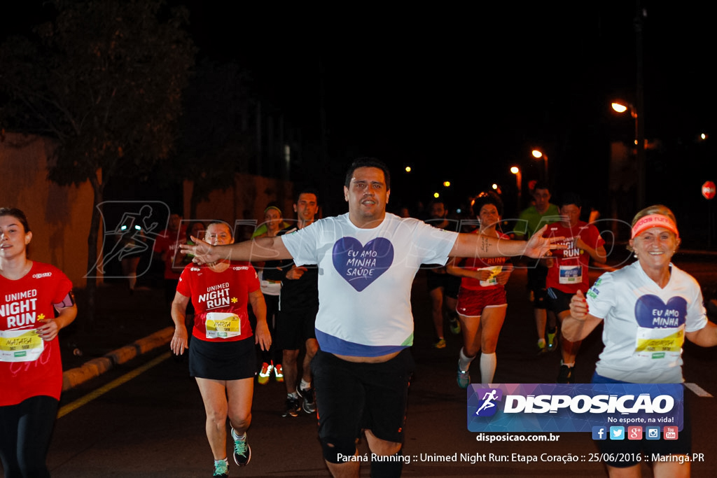 Unimed Night Run: Etapa Coração :: Paraná Running 2016