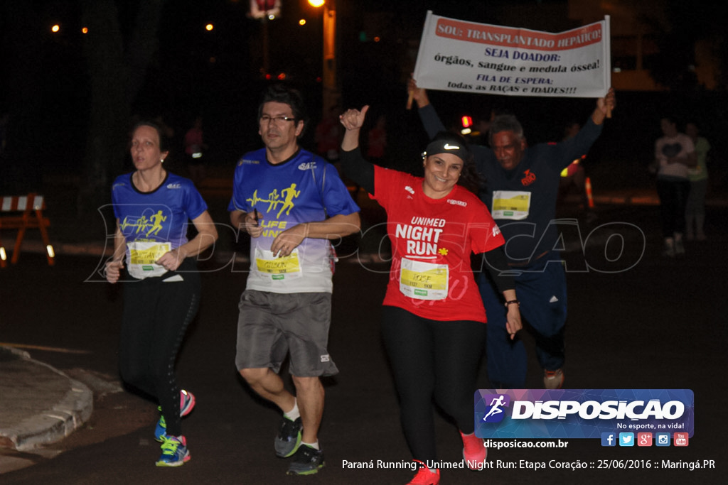 Unimed Night Run: Etapa Coração :: Paraná Running 2016