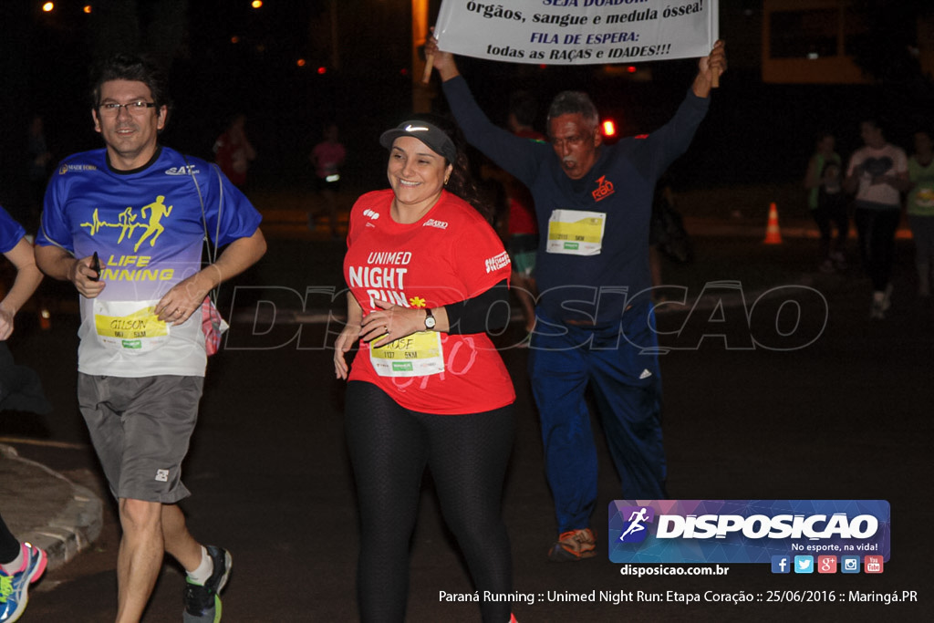 Unimed Night Run: Etapa Coração :: Paraná Running 2016