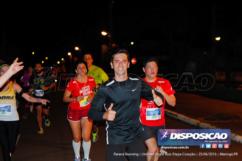 Unimed Night Run: Etapa Coração :: Paraná Running 2016