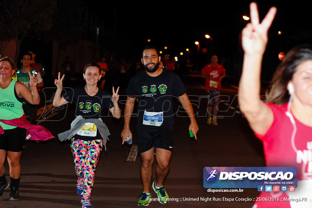 Unimed Night Run: Etapa Coração :: Paraná Running 2016