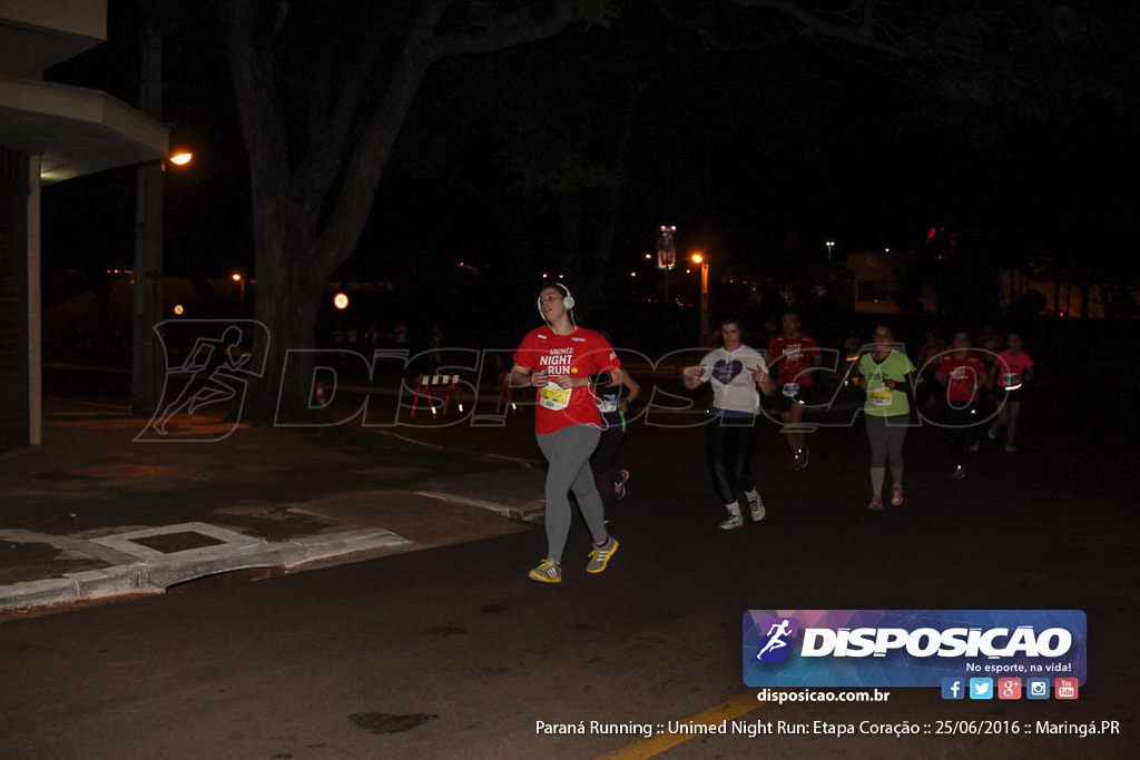 Unimed Night Run: Etapa Coração :: Paraná Running 2016