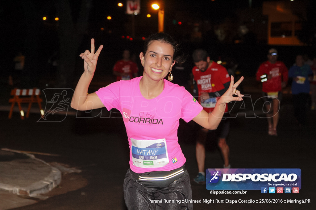 Unimed Night Run: Etapa Coração :: Paraná Running 2016