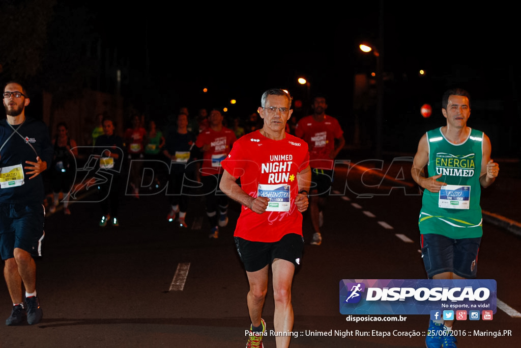 Unimed Night Run: Etapa Coração :: Paraná Running 2016