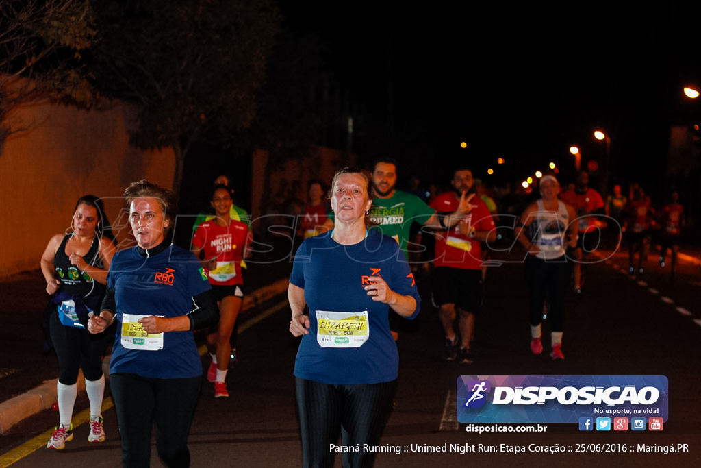 Unimed Night Run: Etapa Coração :: Paraná Running 2016