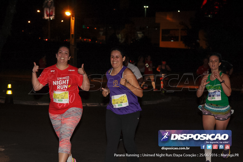 Unimed Night Run: Etapa Coração :: Paraná Running 2016