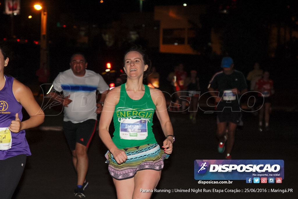 Unimed Night Run: Etapa Coração :: Paraná Running 2016