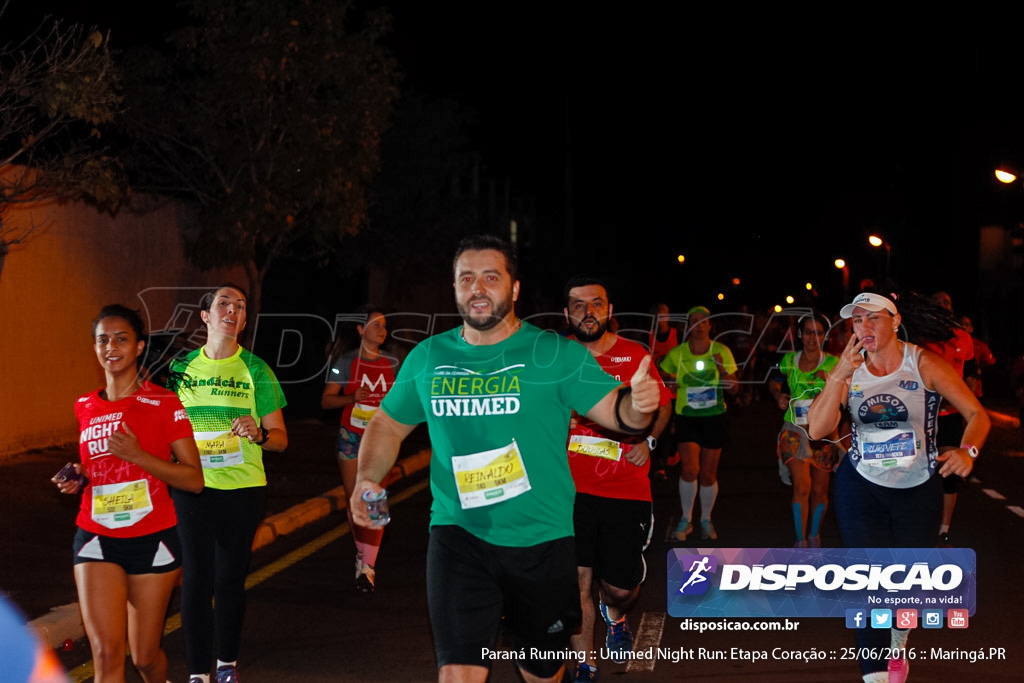 Unimed Night Run: Etapa Coração :: Paraná Running 2016