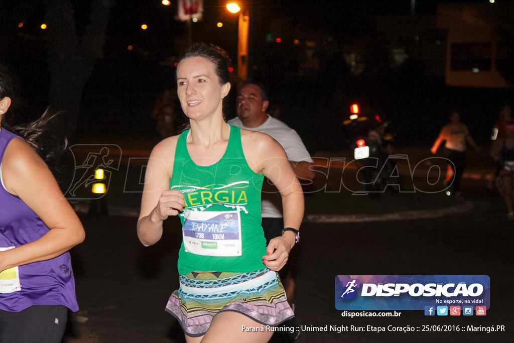 Unimed Night Run: Etapa Coração :: Paraná Running 2016