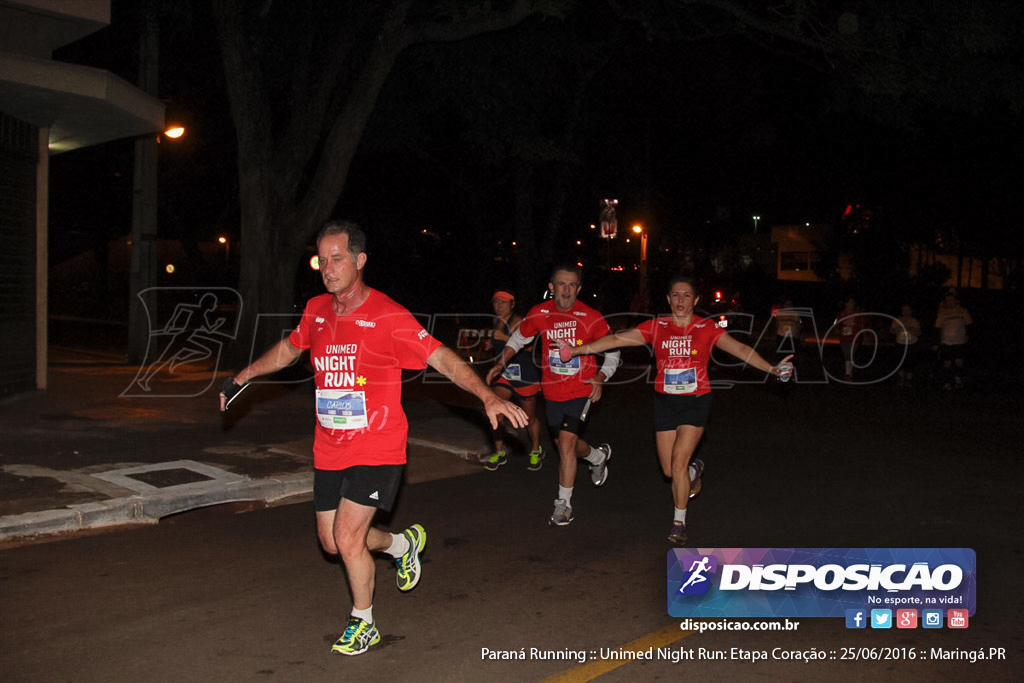 Unimed Night Run: Etapa Coração :: Paraná Running 2016