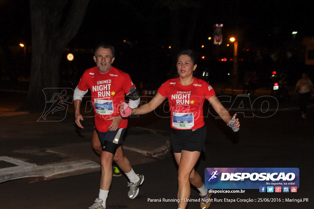 Unimed Night Run: Etapa Coração :: Paraná Running 2016