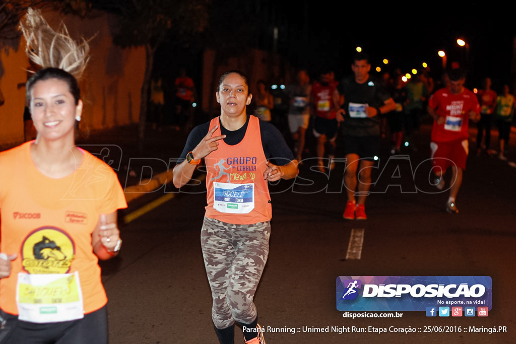 Unimed Night Run: Etapa Coração :: Paraná Running 2016