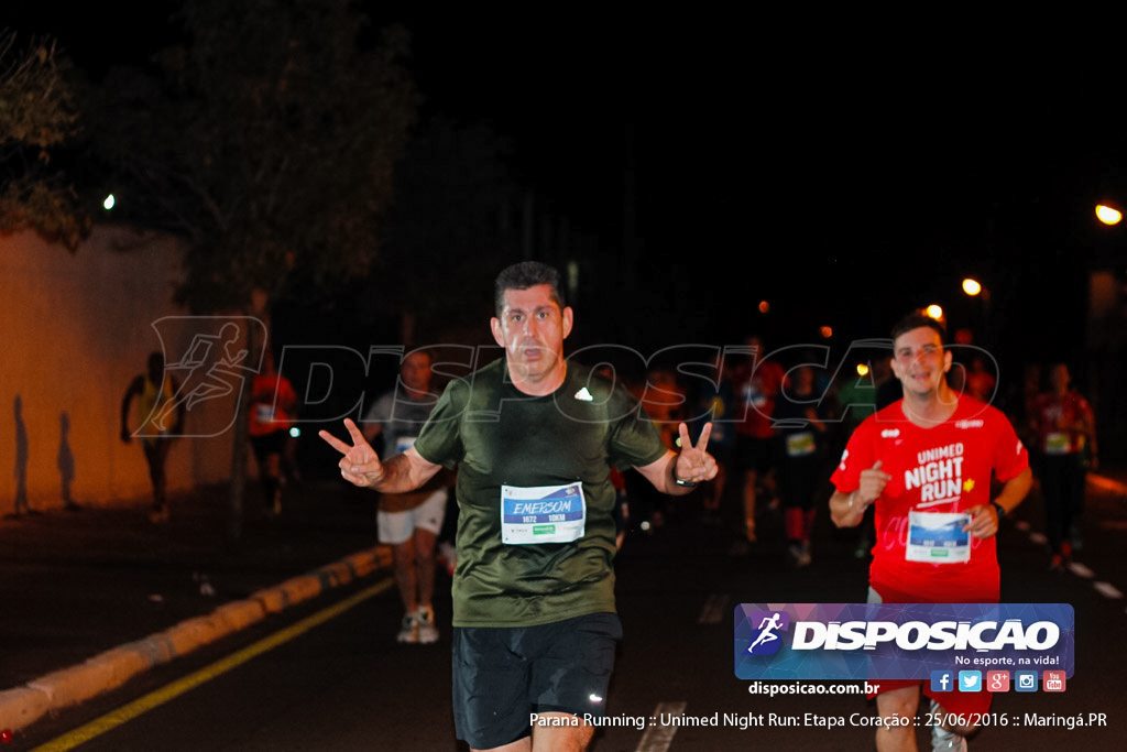 Unimed Night Run: Etapa Coração :: Paraná Running 2016