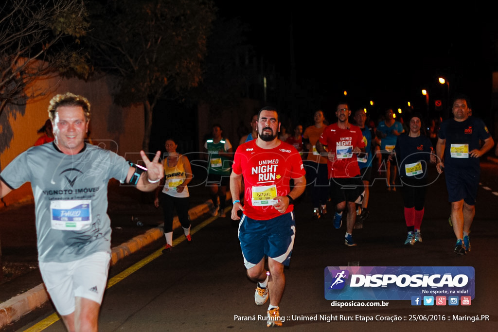 Unimed Night Run: Etapa Coração :: Paraná Running 2016