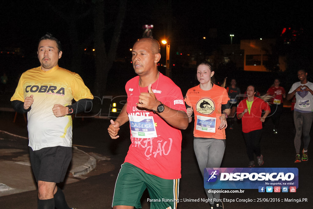 Unimed Night Run: Etapa Coração :: Paraná Running 2016