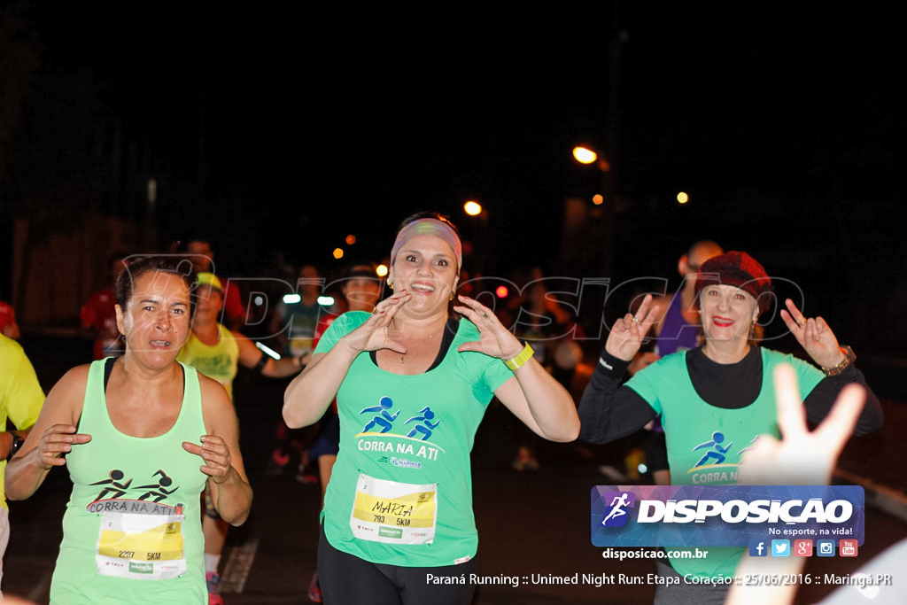 Unimed Night Run: Etapa Coração :: Paraná Running 2016