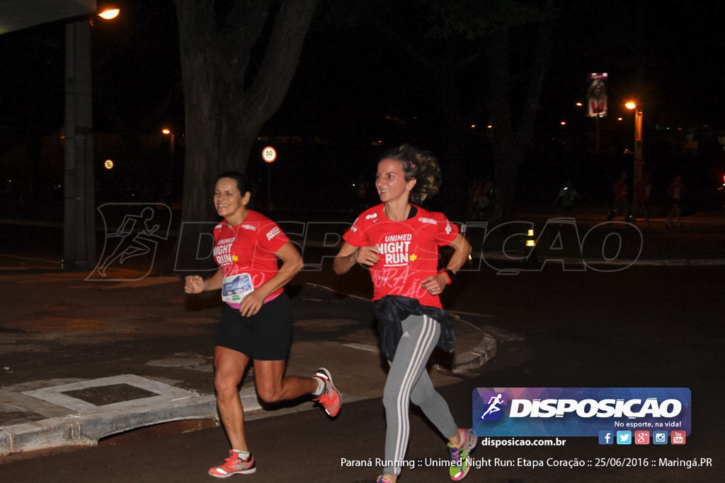 Unimed Night Run: Etapa Coração :: Paraná Running 2016