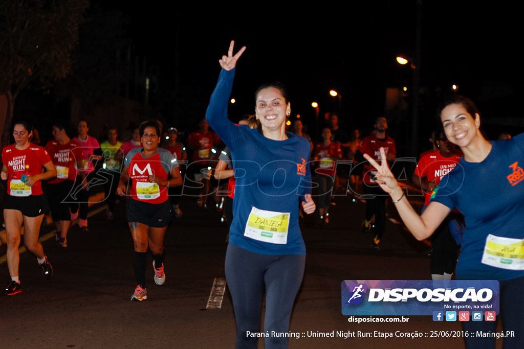 Unimed Night Run: Etapa Coração :: Paraná Running 2016