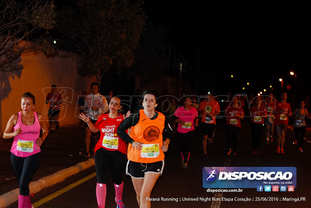 Unimed Night Run: Etapa Coração :: Paraná Running 2016