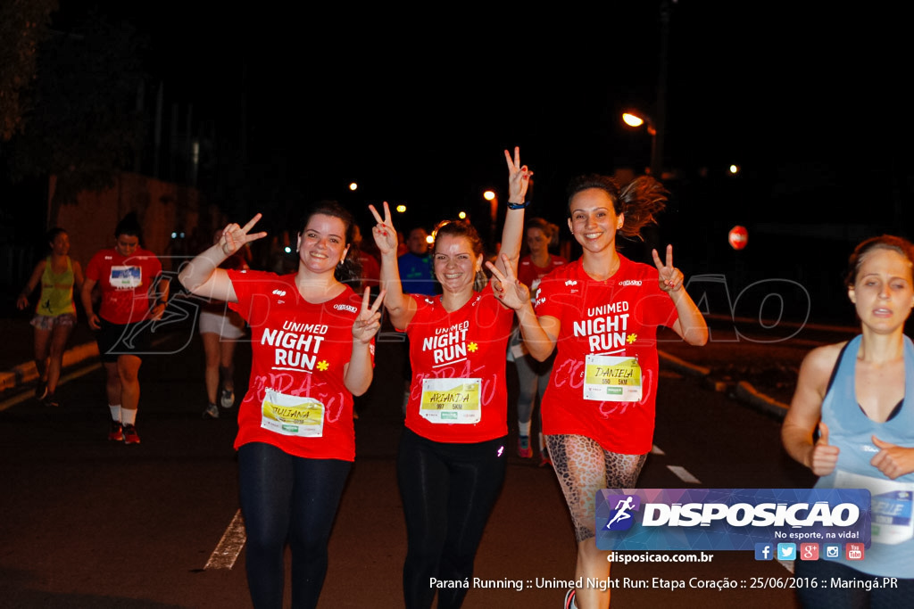 Unimed Night Run: Etapa Coração :: Paraná Running 2016