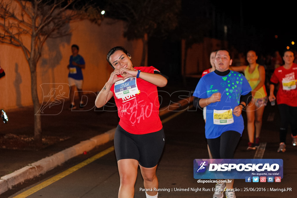 Unimed Night Run: Etapa Coração :: Paraná Running 2016