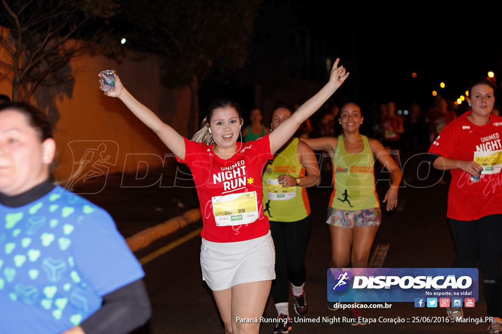 Unimed Night Run: Etapa Coração :: Paraná Running 2016