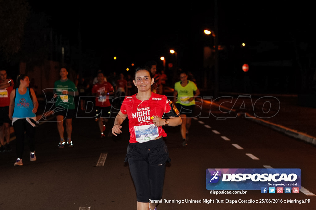 Unimed Night Run: Etapa Coração :: Paraná Running 2016