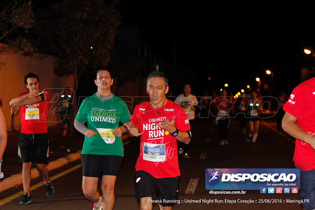 Unimed Night Run: Etapa Coração :: Paraná Running 2016