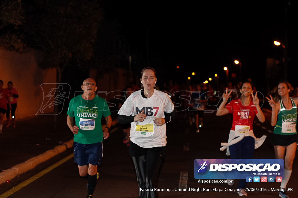 Unimed Night Run: Etapa Coração :: Paraná Running 2016